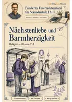 Vorschau - Arbeitsblätter - Nächstenliebe und Barmherzigkeit – Stationenlernen Religion Klasse 7-8 - Deckblatt