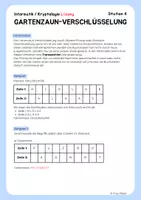 Vorschau - Arbeitsblätter - Gartenzaun-Verschlüsselung (Skytale / Transposition) | Arbeitsblatt Informatik (Kryptologie) - Seite 3