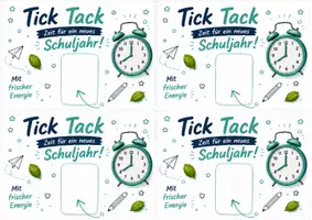 Vorschau - Mal- und Bastelvorlagen - Geschenk zum Schulstart | Kleine Aufmerksamkeit mit Pfefferminzbonbons | 2 Vorlagen - Seite 2