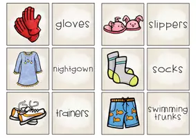 Vista previa - Juegos / Gamificación - Clothes Find the Pair Game | Vocabulario de ropa en inglés - página 3