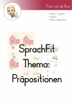 Vorschau - Spiele - SprachFit - Präpositionen - Deckblatt