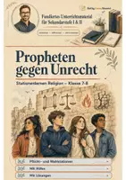 Vorschau - Arbeitsblätter - Propheten gegen Unrecht – Stationenlernen Religion Klasse 7-8 - Deckblatt