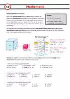 Vorschau - Arbeitsblätter - Geometrie - Volumeneinheiten umrechnen (Lernzeit 13) - Deckblatt