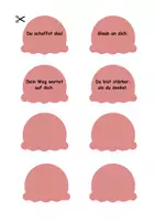Vorschau - Arbeitsblätter - 🍦Abschied 4. Klasse | 44 Mutmachsprüche für den Übergang in die 5. Klasse 🎓 | Abschiedsgeschenk Grundschule | Abschiedsgeschenk von der Lehrkraft | - Seite 3