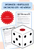 Vorschau - Arbeitsblätter - One-Time-Pad (OTP) – Verschlüsselung handlungsorientiert mit Würfeln | Arbeitsblatt Informatik (Kryptologie) - Deckblatt