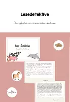 Vorschau - Spiele - Freiarbeit Lesedetektive - Tiere - Deckblatt