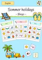 Vorschau - Spiele - SUMMER HOLIDAYS (Sommerferien) Bingo - Deckblatt
