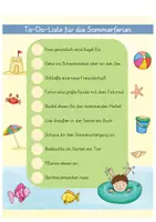 Vorschau - Arbeitsblätter - TODO-LISTE für die Sommerferien - Seite 2
