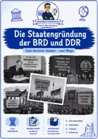 Vorschau - Arbeitsblätter - Nachkriegszeit - die Staatenbildung der BRD und DDR - Deckblatt