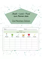 Vorschau - Arbeitsblätter - STADT-LAND-FLUSS zum Nomenüben: Märchen-Edition - Deckblatt