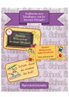 Vorschau - Poster - GRUßKÄRTCHEN für den Schulstart - Deckblatt