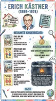 Vorschau - Arbeitsblätter - Lernposter + AB mit Fragen zum Thema "Erich Kästner" + Lösungsblatt + Mindmap + Infografiken - Deckblatt