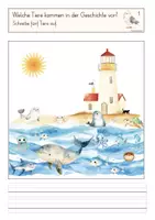Vorschau - Arbeitsblätter - Bilderbuchprojekt am Beispiel: Emily und das Meer von Andrea Reitmeyer - Seite 1