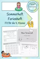 Vorschau - Arbeitsblätter - Wiederholungsheft/Ferienheft - Fit für die 4. Klasse - Deckblatt
