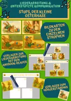 Vorschau - Fördermaterial/Inklusion - Liederarbeitung mit dem Anybook-Reader (Unterstützte Kommunikation): Stups, der kleine Osterhase - Deckblatt