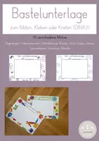 Vorschau - Mal- und Bastelvorlagen - Malunterlage/Bastelunterlage für den Kunstunterricht (Kl.1-4) - Deckblatt