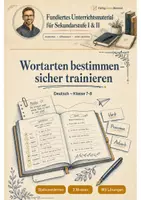 Vorschau - Arbeitsblätter - Wortarten bestimmen – sicher trainieren | Deutsch Klasse 7–8 - Deckblatt