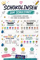 Vorschau - Mal- und Bastelvorlagen - Schokolinsen zum Schulstart – 4 Geschenkvorlagen | kleine Aufmerksamkeit neues Schuljahr - Deckblatt
