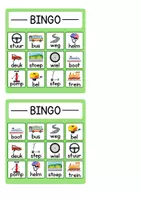 Voorbeeld - Bingo voor kleuters (Verkeersthema) - Voorblad