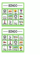 Voorbeeld - Bingo voor kleuters (Verkeersthema) - Pagina 2
