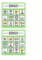 Voorbeeld - Bingo voor kleuters (Verkeersthema) - Pagina 3