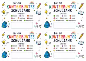 Vorschau - Mal- und Bastelvorlagen - Schokolinsen zum Schulstart – 4 Geschenkvorlagen | kleine Aufmerksamkeit neues Schuljahr - Seite 2
