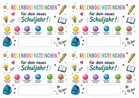 Vorschau - Mal- und Bastelvorlagen - Schokolinsen zum Schulstart – 4 Geschenkvorlagen | kleine Aufmerksamkeit neues Schuljahr - Seite 3