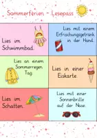 Vorschau - Aufgabenkarten - LESEPASS für die Sommerferien - Seite 2