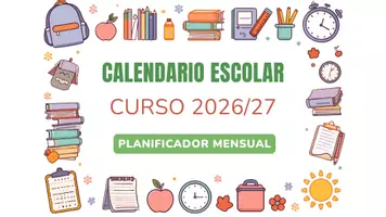 Vista previa - Refuerzo / NEE / Materiales de apoyo - PLANIFICADOR MENSUAL ALUMNADO CURSO 26/27 - página 1