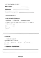 anteprima - Materiale di supporto/inclusione - Questionario conoscitivo CLASSE PRIMA - Pagina 1