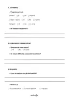 anteprima - Materiale di supporto/inclusione - Questionario conoscitivo CLASSE PRIMA - Pagina 2