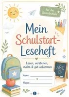 Vorschau - Arbeitsblätter - Schulstart-Leseheft für die Grundschule – 24 Seiten mit Lesetexten, Leseverständnis, Wortschatz-Rätseln & kreativen Aufgaben | Klasse 2–4 - Deckblatt