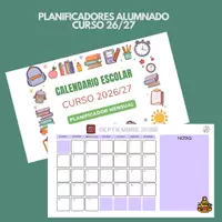 Vista previa - Refuerzo / NEE / Materiales de apoyo - PLANIFICADOR MENSUAL ALUMNADO CURSO 26/27 - Portada