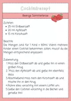 Vorschau - Arbeitsblätter - Cocktailrezepte - arbeiten mit ml - Seite 1