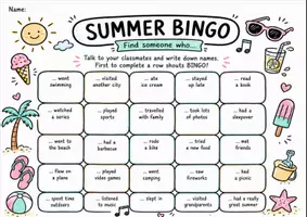 Vorschau - Arbeitsblätter - Summer Vacation Bingo/Flashback - Seite 2