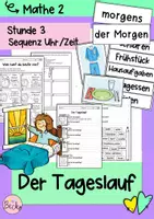 Vorschau - Unterrichtsreihen - Mein Tag - Tageslauf (Sequenz Uhr/Zeit 3) - Deckblatt