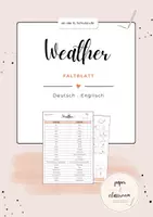Vorschau - Arbeitsblätter - Weather – Englisch Wortschatz | Faltblatt & Partnerübung mit Spelling Help - Deckblatt