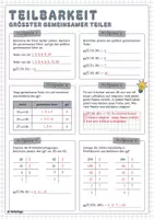 Vorschau - Arbeitsblätter - Größter gemeinsamer Teiler (ggT) - Seite 1