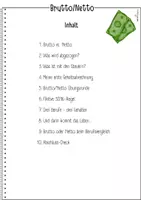 Vorschau - Arbeitsblätter - Brutto & Netto einfach erklärt | 11 Seiten Arbeitsheft | inkl. Lösung | Berufsorientierung | Klasse 8 und 9 - Seite 2