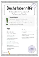 Vorschau - Arbeitsblätter - Buchstabeneinführung: Anlautbilder Buchstabenhilfe Schreiblernheft - Seite 1