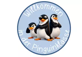 Vorschau - Bildkarten - Türschilder Pinguin Willkommenskärtchen #Pinguinklasse #Klassentier - Seite 1