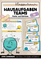 Vorschau - Poster - Hausaufgaben-Team / Paten / Kranke / fehlende Schüler - Deckblatt