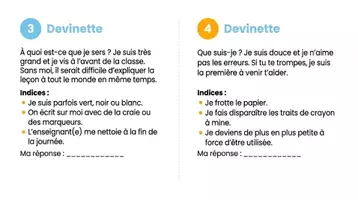 Aperçu - Feuilles d'exercices - Devinettes de RENTRÉE SCOLAIRE avec corrigés - Page 3