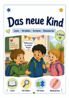 Vorschau - Arbeitsblätter - Das neue Kind: lesen und verstehen, ordnen, ausmalen Klasse 2 - Deckblatt