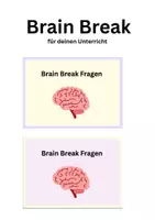 Vorschau - Spiele - Brain Break - Fragen für deine kognitive Aktivierung im Unterricht - Deckblatt