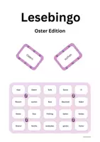 Vorschau - Spiele - Lese-Bingo zum Lesenlernen -Ostern- - Deckblatt