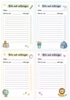 Vorschau - Aufgabenkarten - Material-Erinnerung - Seite 1