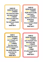 Vista previa - Juegos / Gamificación - Guess the School Place English Speaking & Vocabulary Game - página 3