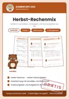 Vorschau - Arbeitsblätter - Herbst-Rechenmix – Kl. 2 | Mathematik - Deckblatt
