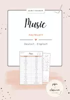 Vorschau - Arbeitsblätter - Music – Materialpaket | 7 Materialien für den Englischunterricht | Wortschatz - Seite 1